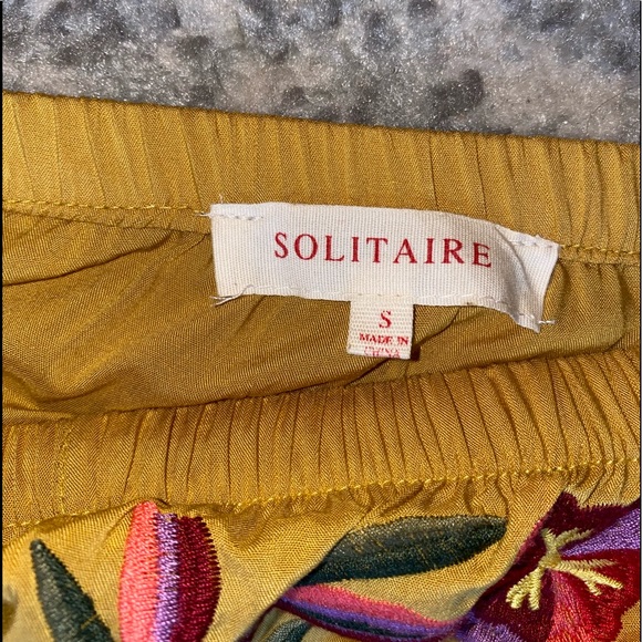 Solitaire Summer Off-Shoulder Top Bell Sleeves S - Picture 7 of 9